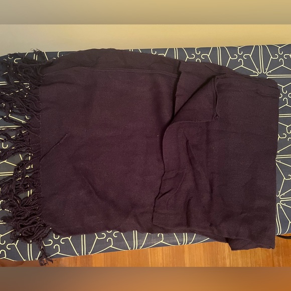 **donated** 2 soft fabric scarves (navy blue and teal) - Picture 2 of 5